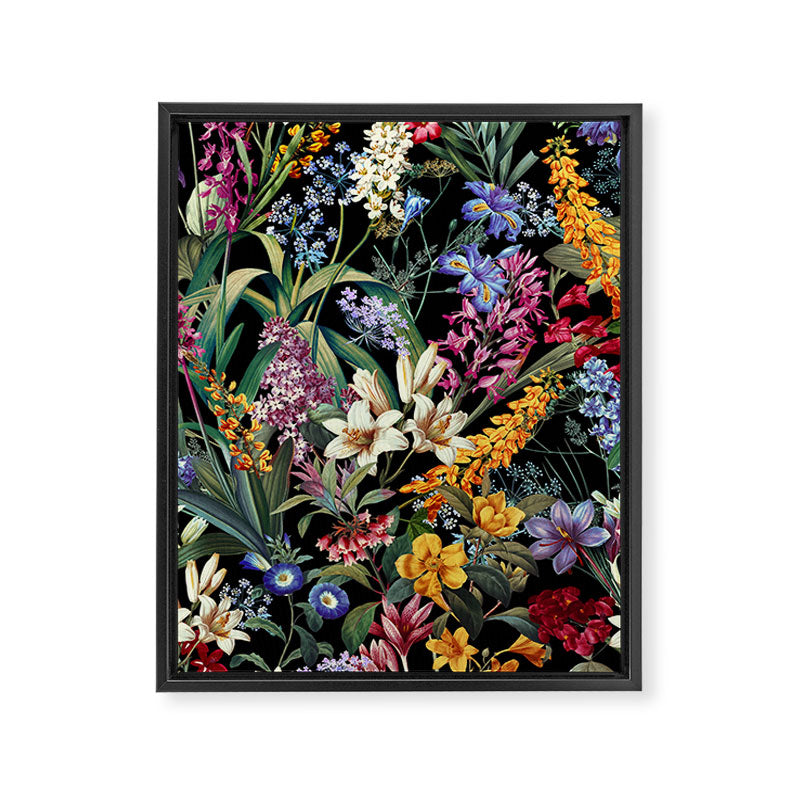 Isolated Blooms II Night Framed Canvas Print Gallery Image 6