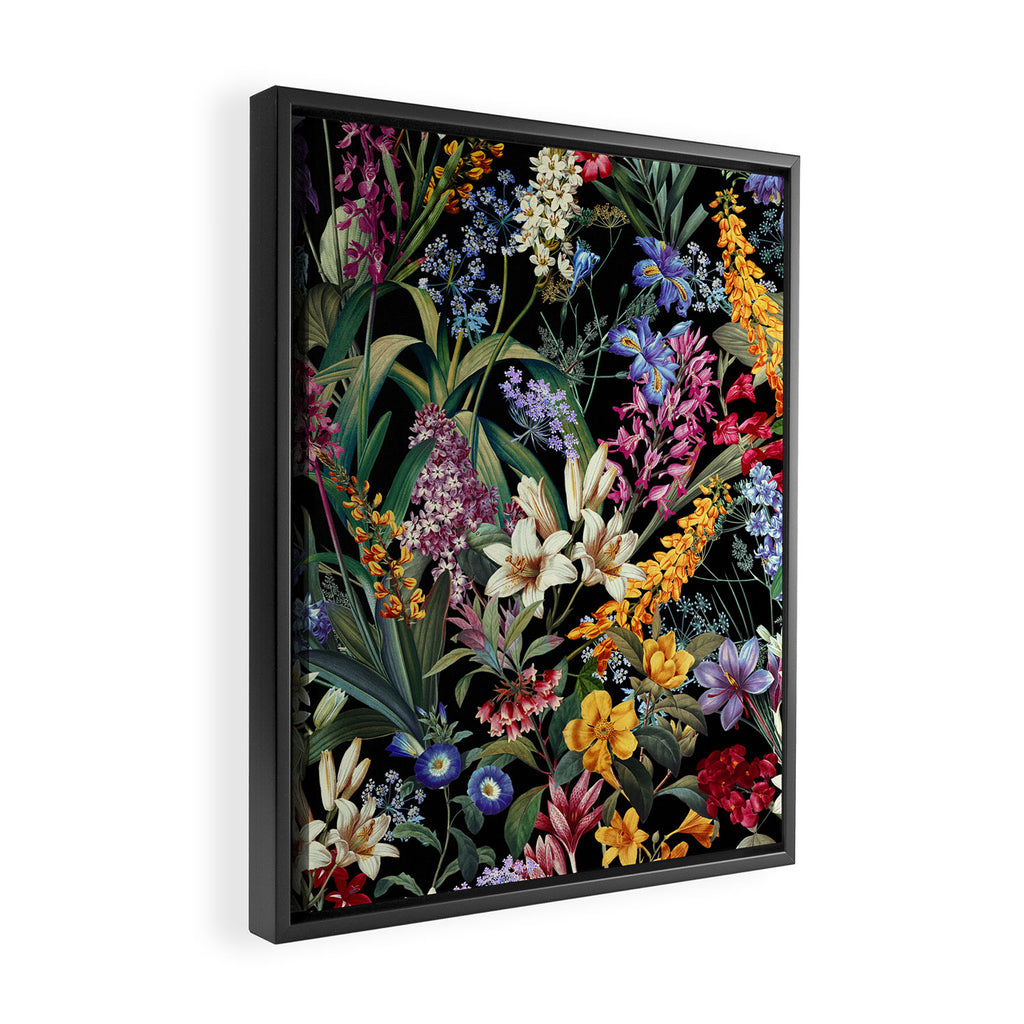 Isolated Blooms II Night Framed Canvas Print Gallery Image 2
