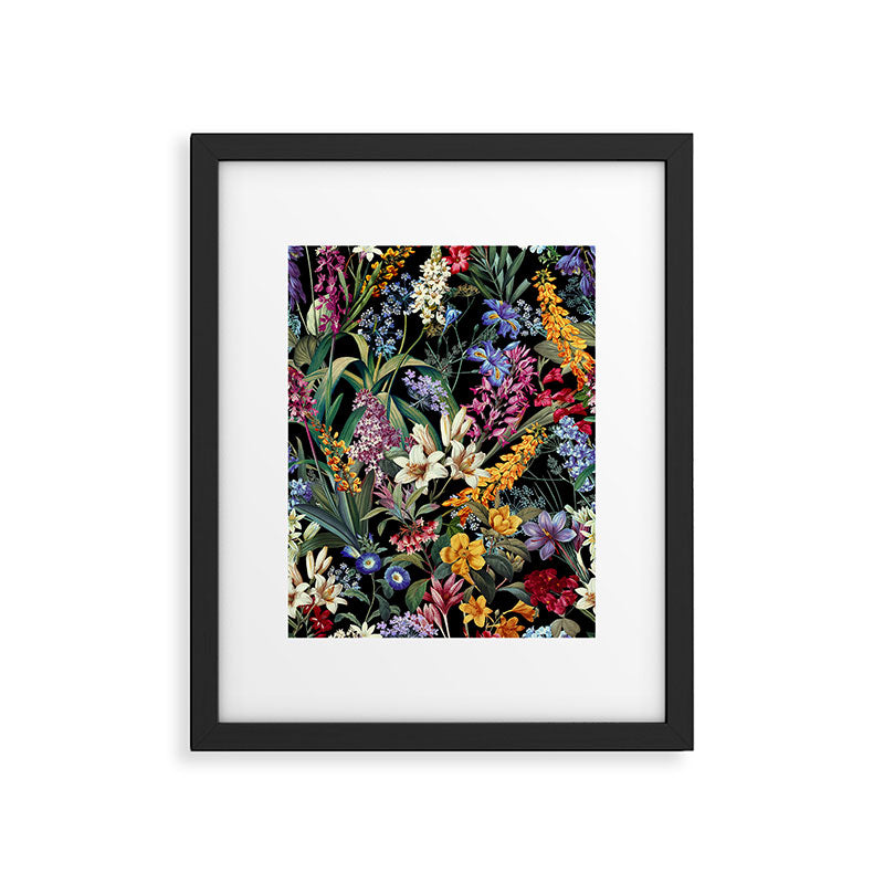 Isolated Blooms II Night Framed Art Print Gallery Image 5