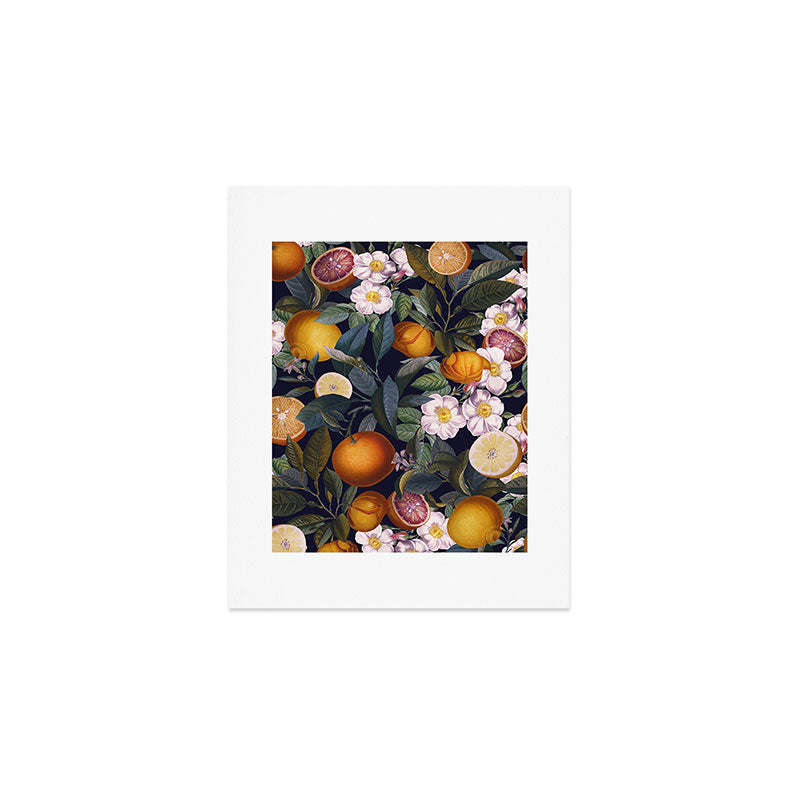 Juicy Lemons - Night Art Print Gallery Image 1