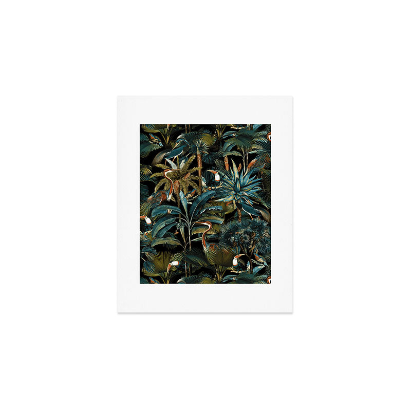 Jungle and Birds Art Print Gallery Image 1