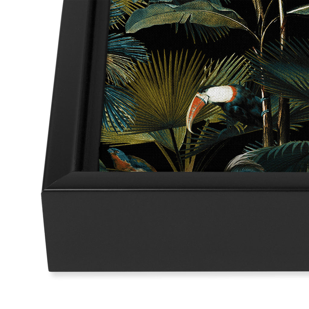 Jungle and Birds Framed Canvas Print Gallery Image 3