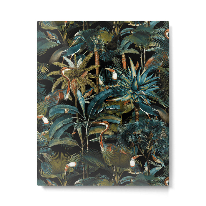 Jungle and Birds Metal Print Gallery Image 1