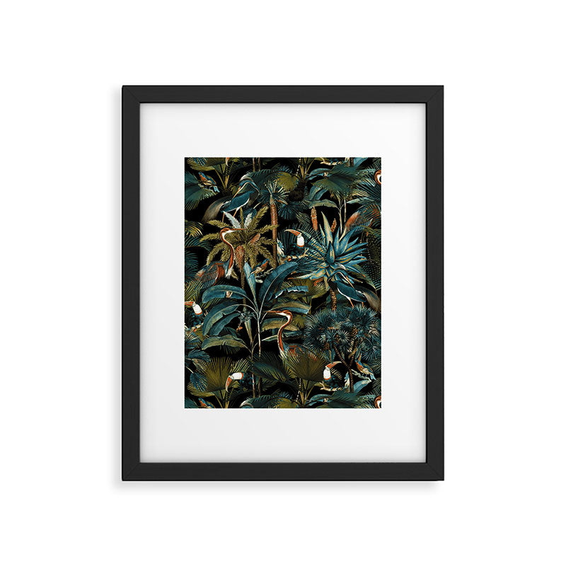 Jungle and Birds Framed Art Print Gallery Image 6