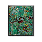 Leaf and Snake pattern Framed Canvas Print Gallery Image 8