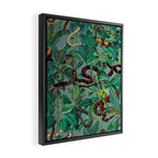 Leaf and Snake pattern Framed Canvas Print Gallery Image 2
