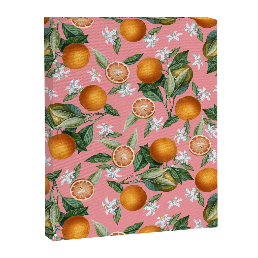 Lemon and Leaf Pattern V Canvas Print Gallery Image 6