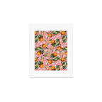 Lemon and Leaf Pattern V Art Print Gallery Image 1