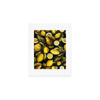 Lemon and Leaf Pattern V Art Print Gallery Image 1