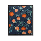 Lemon and Leaf Pattern VI Framed Canvas Print Gallery Image 6