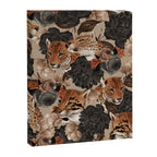 LEOPARD AND FLORAL NIGHT PATTERN Canvas Print Gallery Image 8