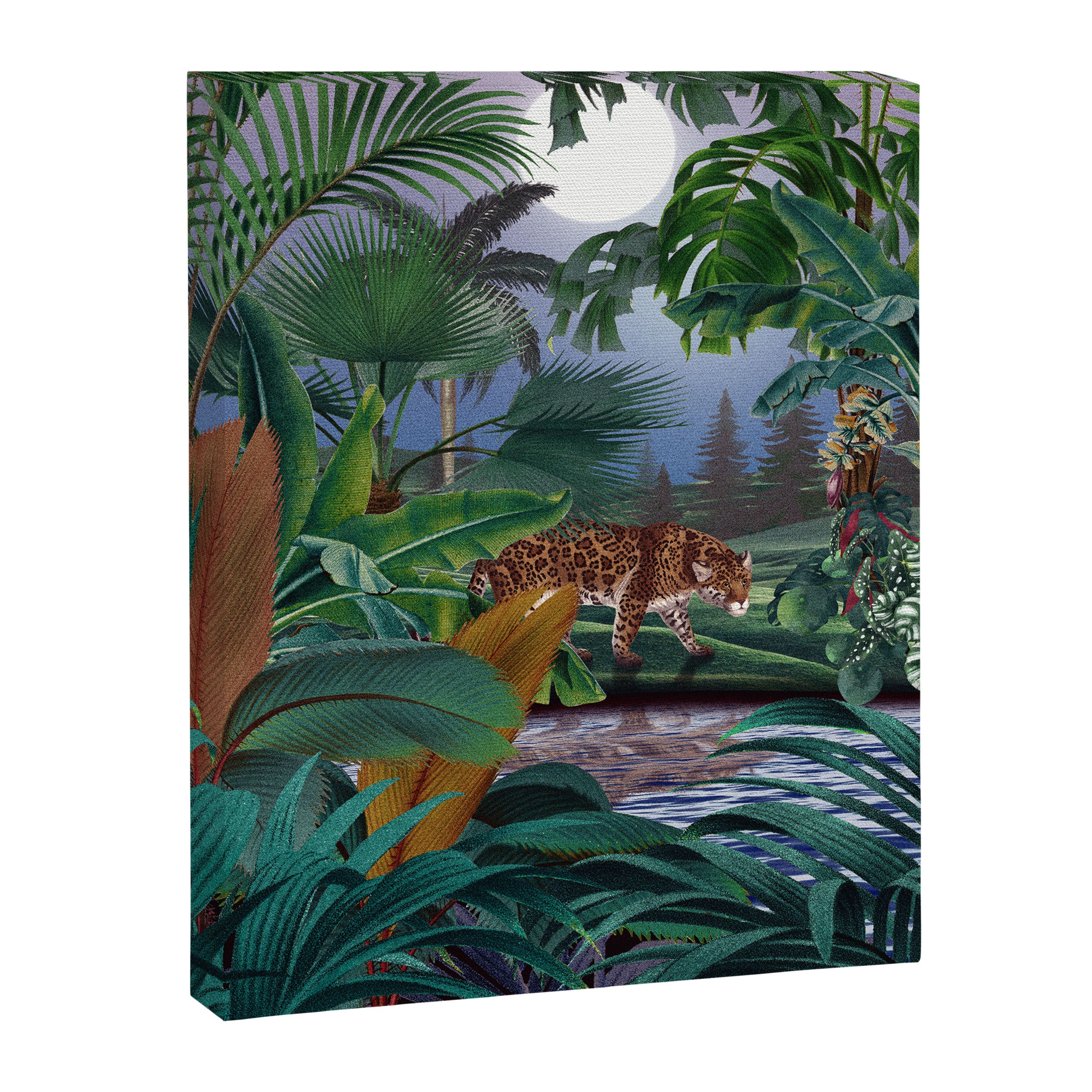 Leopard Jungle Canvas Print Gallery Image 6