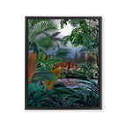Leopard Jungle Framed Canvas Print Gallery Image 6