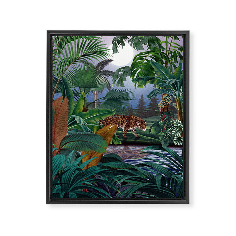 Leopard Jungle Framed Canvas Print Gallery Image 6