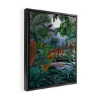 Leopard Jungle Framed Canvas Print Gallery Image 2