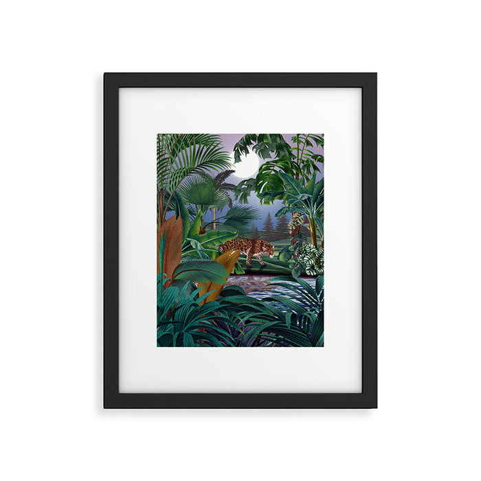 Leopard Jungle Framed Art Print Gallery Image 1