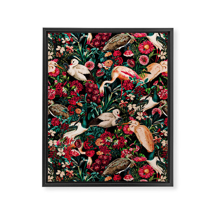Long Leggend Birds II Framed Canvas Print Gallery Image 1