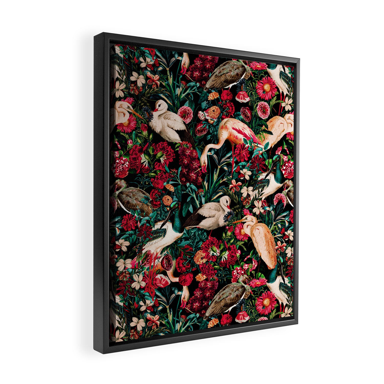 Long Leggend Birds II Framed Canvas Print Gallery Image 2