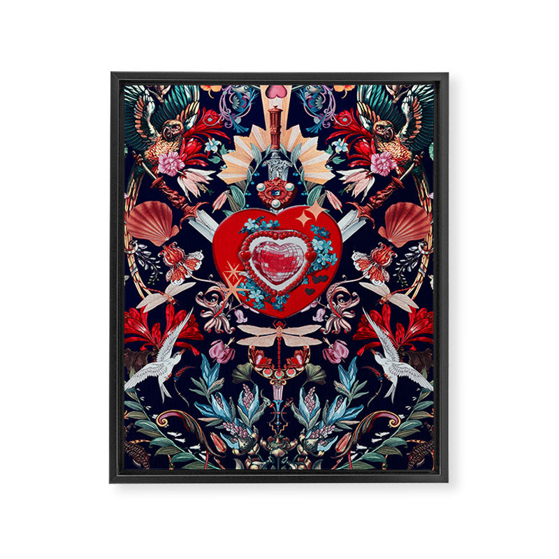 LOVE - Night Framed Canvas Print Gallery Image 6