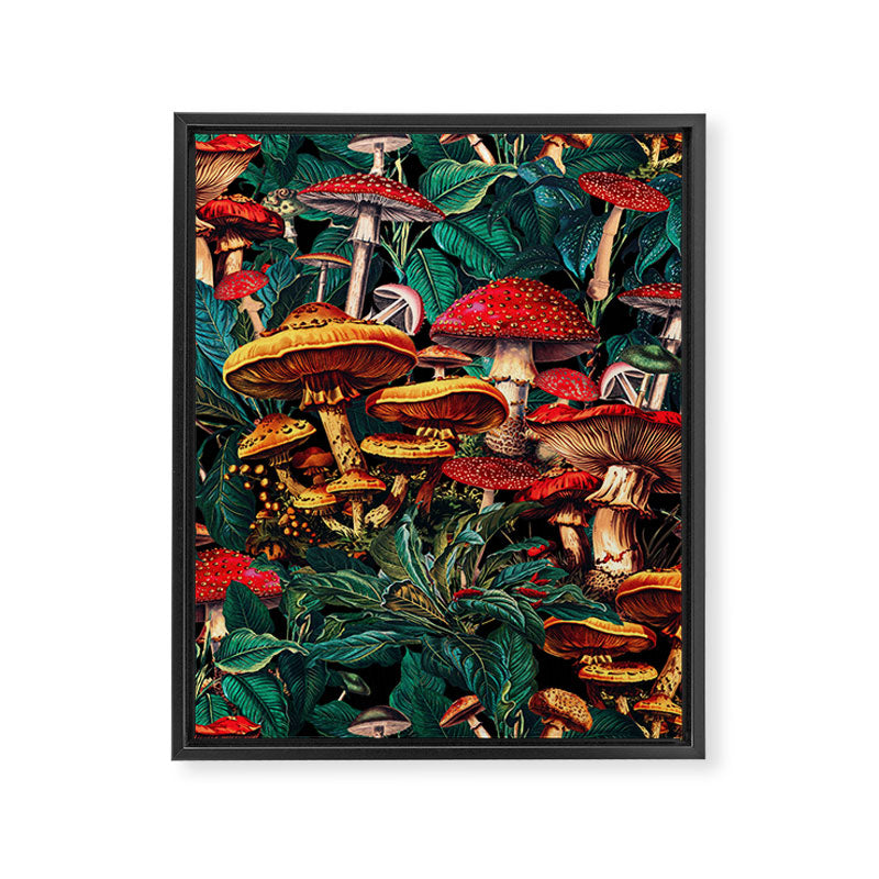 Magic Mushrooms Framed Canvas Print Gallery Image 6