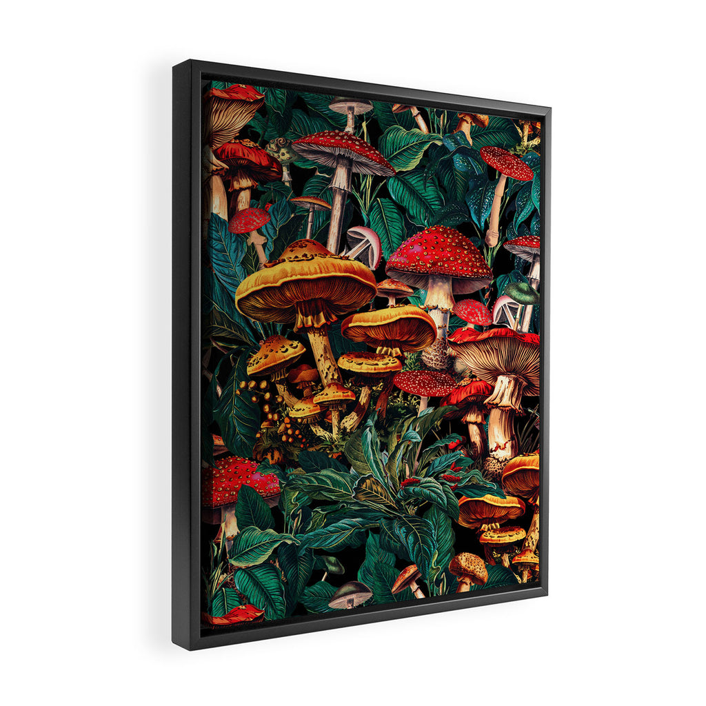 Magic Mushrooms Framed Canvas Print Gallery Image 2