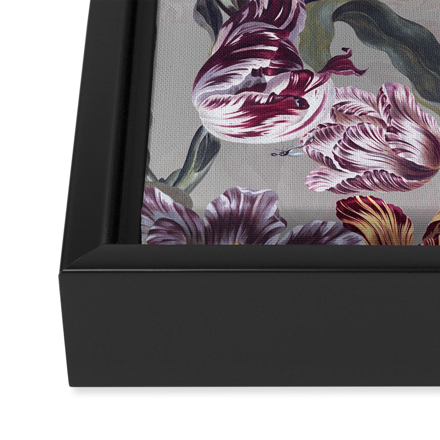 Magic Tulips Pattern Framed Canvas Print Gallery Image 3