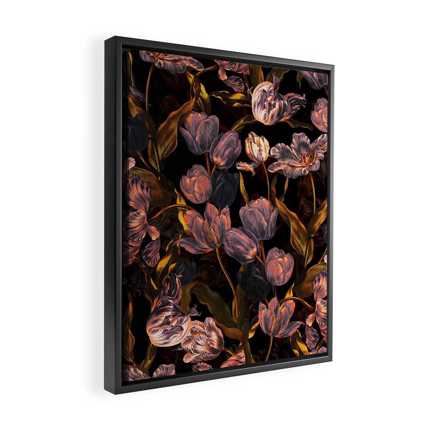 Magic Tulips Pattern II Framed Canvas Print Gallery Image 2