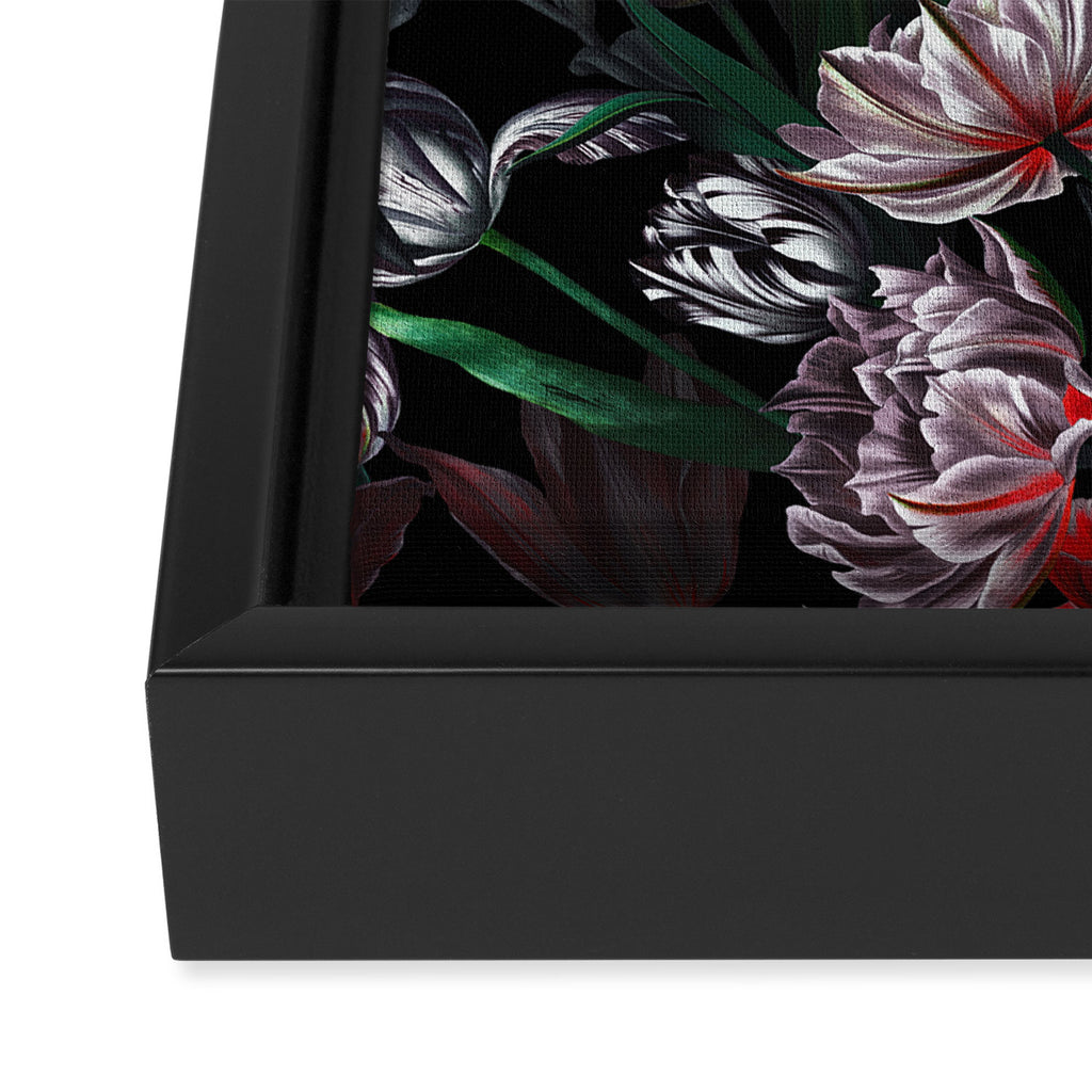 Magic Tulips Pattern VI Framed Canvas Print Gallery Image 3