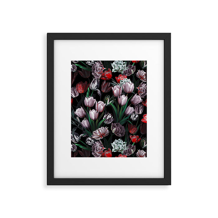 Magic Tulips Pattern VI Framed Art Print Gallery Image 1