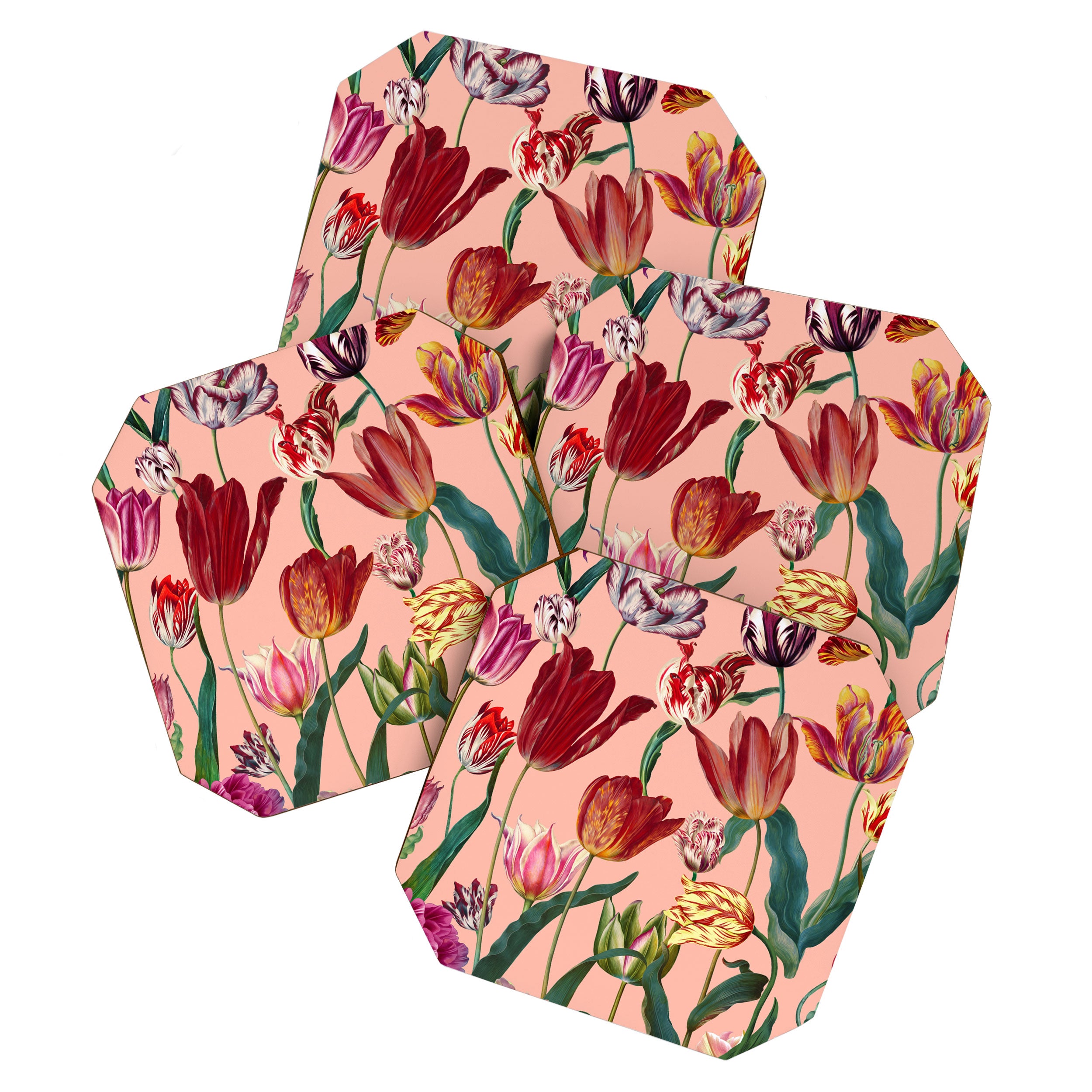 Magic Tulips Pattern VII Coaster Gallery Image 1