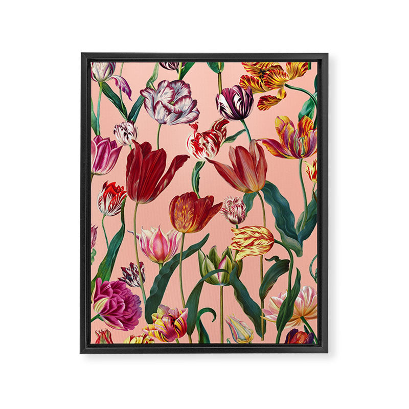 Magic Tulips Pattern VII Framed Canvas Print Gallery Image 6
