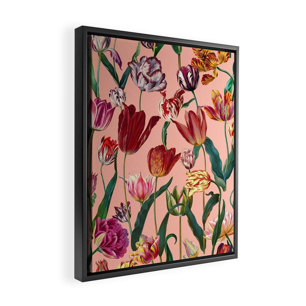 Magic Tulips Pattern VII Framed Canvas Print Gallery Image 2