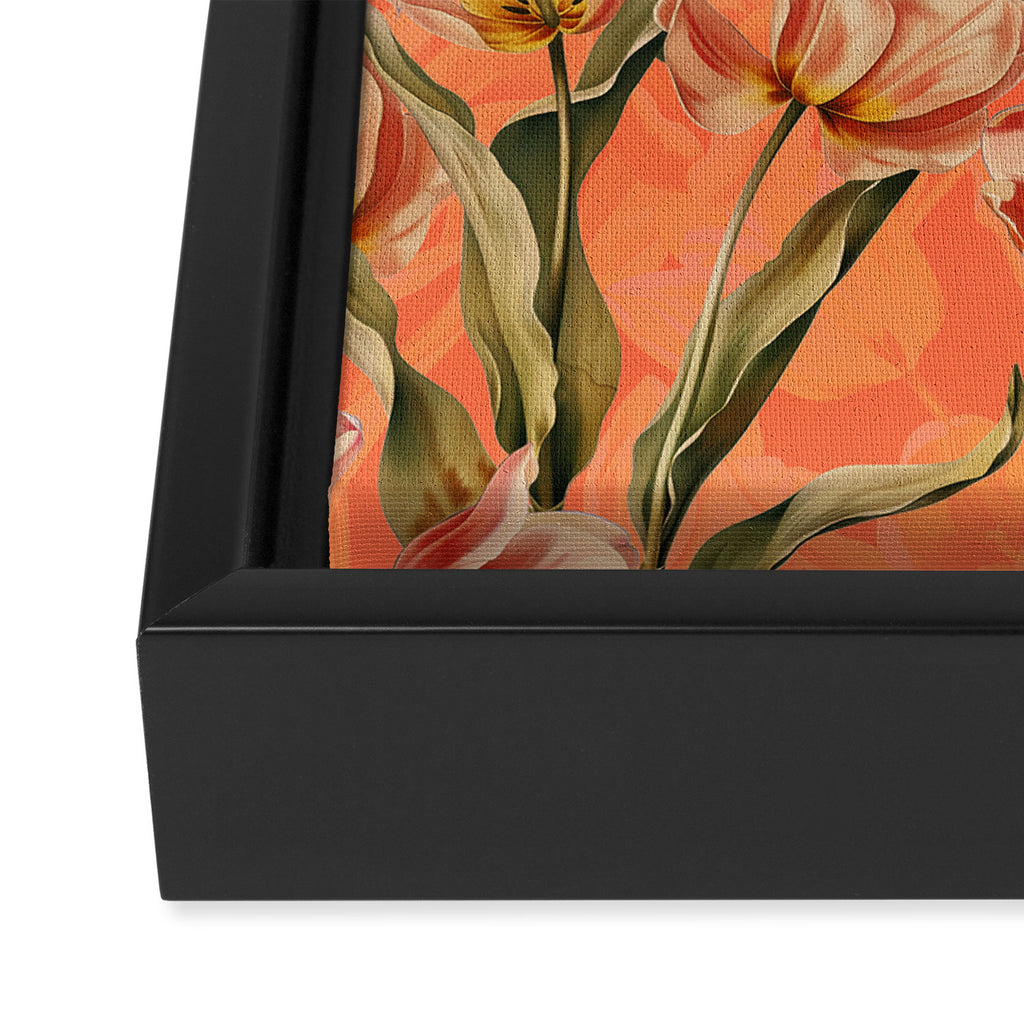 Magic Tulips Pattern VIII Framed Canvas Print Gallery Image 3