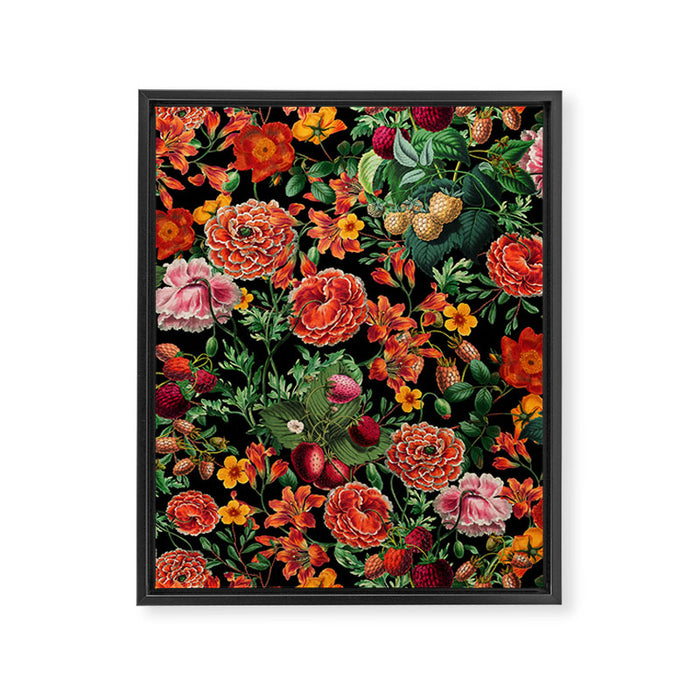 Magical Garden Night Framed Canvas Print Gallery Image 1