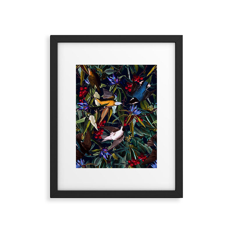 Midnight Birds I Framed Art Print Gallery Image 5