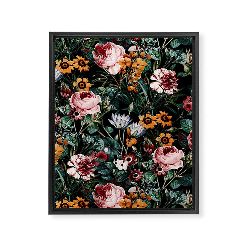 Midnight Garden III Framed Canvas Print Gallery Image 6