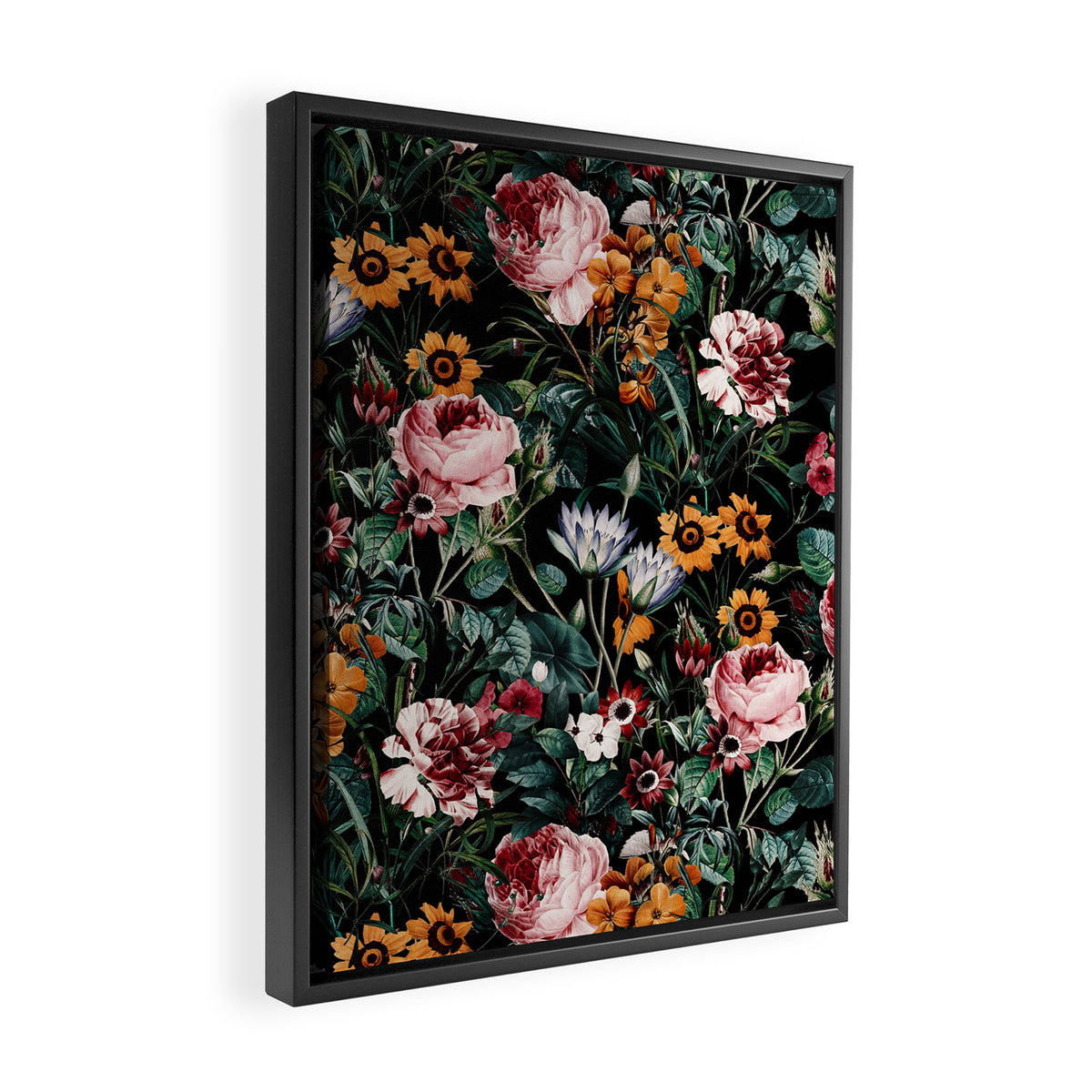 Midnight Garden III Framed Canvas Print Gallery Image 2