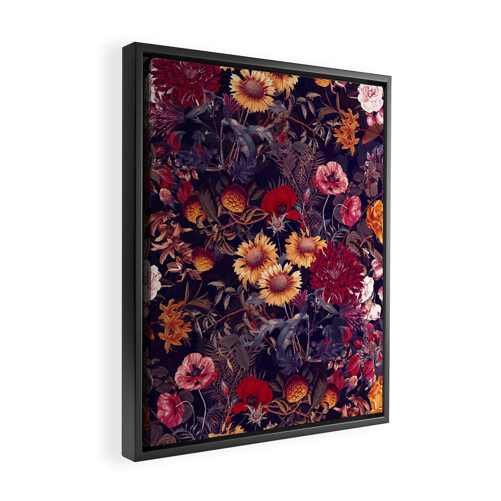 Midnight Garden IV Framed Canvas Print Gallery Image 2