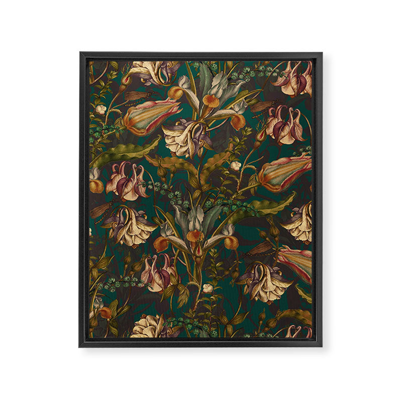Midnight Summer Garden Framed Canvas Print Gallery Image 6