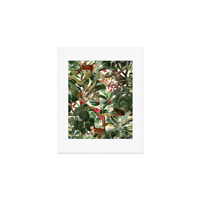 Monkey Forest Art Print Gallery Image 1