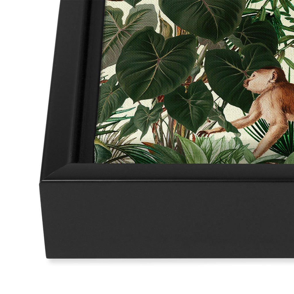 Monkey Forest Framed Canvas Print Gallery Image 3