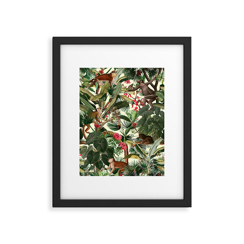 Monkey Forest Framed Art Print Gallery Image 5
