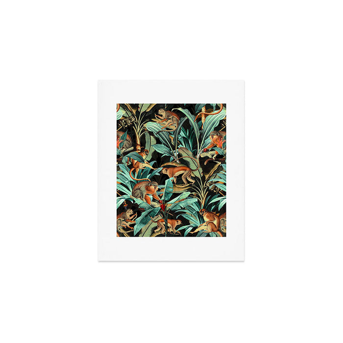 Monkey Tropical Jungle Art Print Gallery Image 1