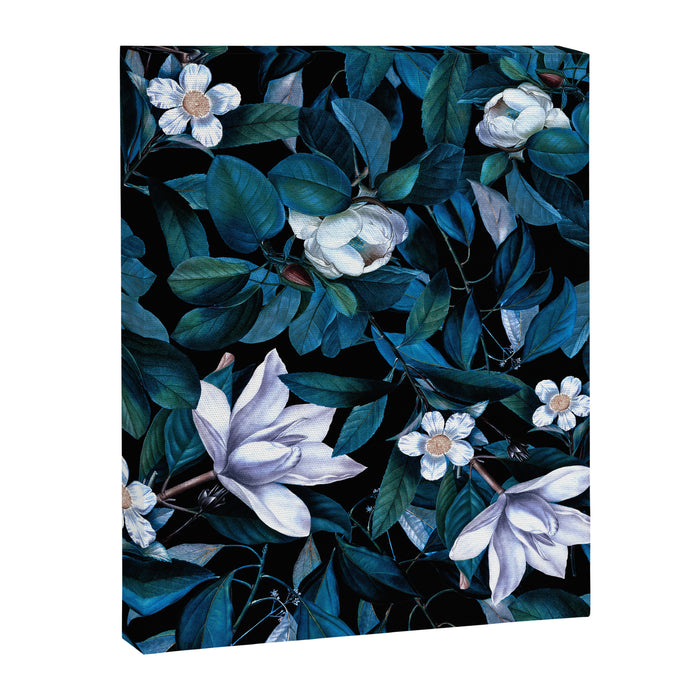 Moon Night Flowers Canvas Print Gallery Image 1