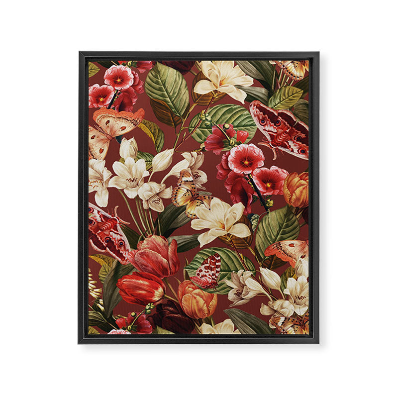 Moths and Butterflies IV Framed Canvas Print Gallery Image 6