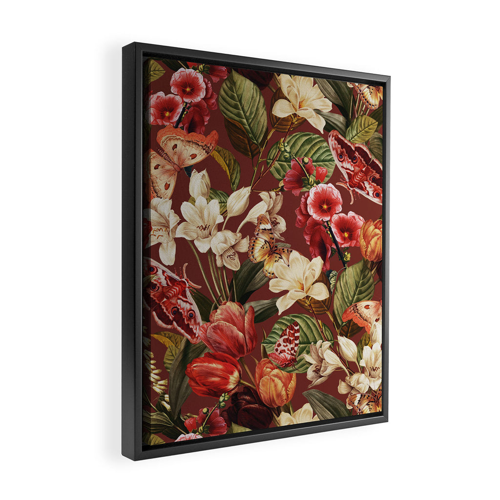 Moths and Butterflies IV Framed Canvas Print Gallery Image 2