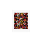 Multicolor Floral Night Garden Art Print Gallery Image 1