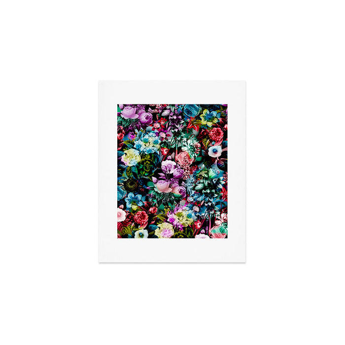 Multicolor Floral Pattern Art Print Gallery Image 1