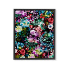 Multicolor Floral Pattern Framed Canvas Print Gallery Image 6
