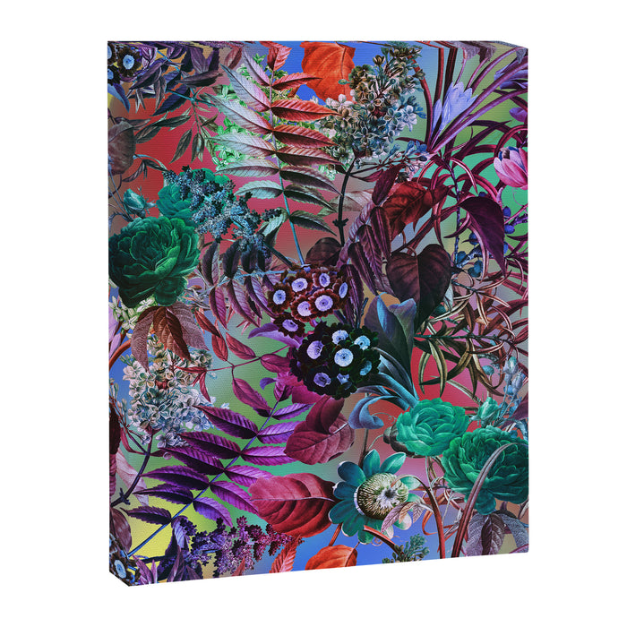 Multicolor Floral Pattern Canvas Print Gallery Image 1